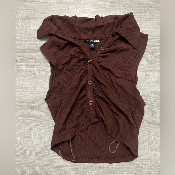 Fashion Nova Women's Brown Top size medium - Picture 1 of 2